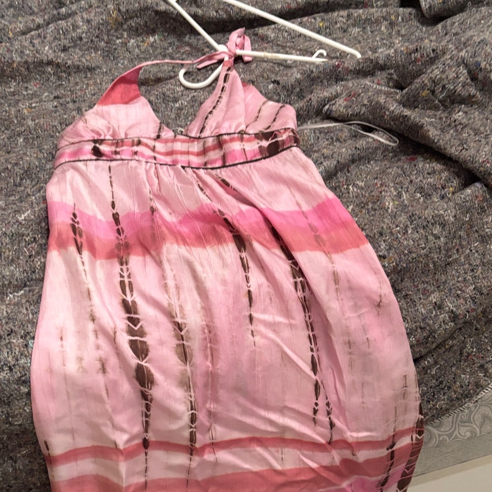 Allen B. By Allen Schwartz Vibrant Pink Silk Dress